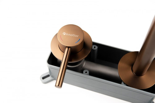 Смеситель для раковины Knotlor Eclipse SS-25/RB цвет Бронза