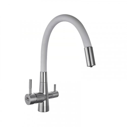 Смеситель для кухни Fashun A54029-8 цвет Сатин Белый