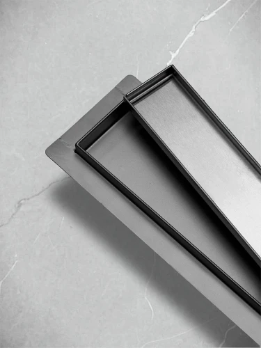 Душевой лоток AltroBagno Livello 60 071239 GM с решеткой цвет Оружейная сталь / под плитку