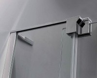 Душевой уголок Cezares Slider 110х100 SLIDER-AH-2-90/100-100/110-C-NERO профиль Черный матовый стекло прозрачное