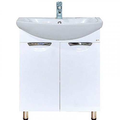 Тумба с раковиной Misty Лаванда 70 СО000008174 Белая