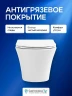Унитаз с инсталляцией Avimano Promotion 1000080 + Tece Now 9400414 с сиденьем Микролифт и Черной матовой клавишей смыва