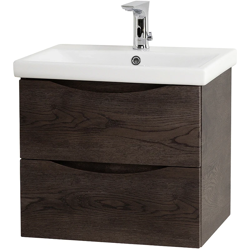 Тумба под раковину BelBagno Marino-Cer 60 MARINO-CER-600-2C-SO-RNG-P подвесная Rovere Nature Grigio МДФ / ЛДСП