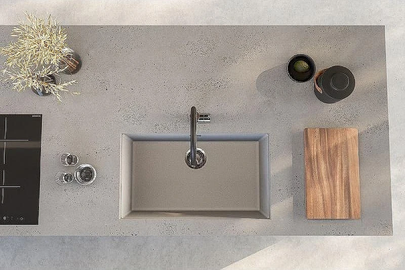 Кухонная мойка Alveus Granital Omni 40 Concrete G81 750x450x198 1150059 Серая