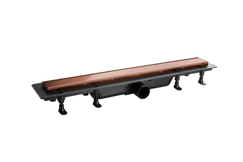 Душевой лоток PlastBrno DESIGN 4 71 SZH965R с решеткой цвет Матовое розовое золото