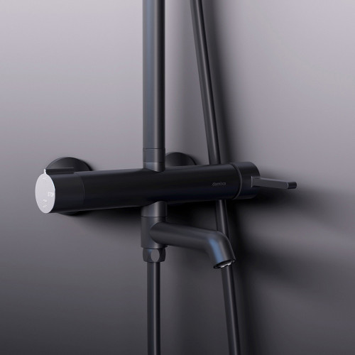 Душевая система Damixa Scandinavian Pure 936740300 Черная матовая латунь на стену