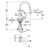 Смеситель для кухни Grohe Eurosmart Cosmopolitan 31481001 Хром латунь