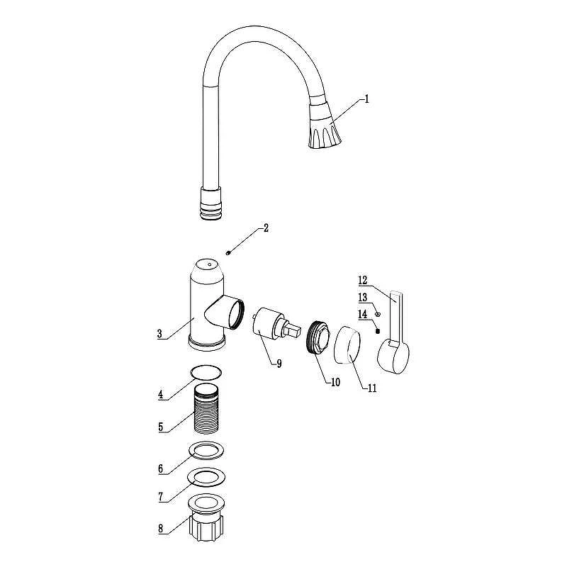 Смеситель для кухни Fmark FS8277H-01 цвет Черный