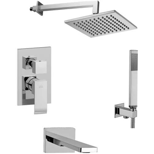 Душевая система Paffoni Elle KITEL019CR120 Хром латунь встраиваемый