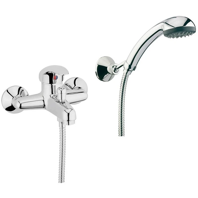 Смеситель для ванны Webert Sax SX850101015 Хром на стену