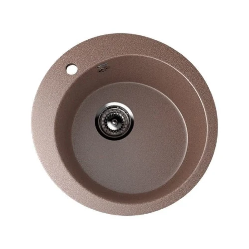 Кухонная мойка Ulgran Classic U-405-307 Терракот со смесителем Viko V-7611 Хром