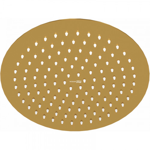 Верхний душ WasserKRAFT A259 Золото матовое нержавеющая сталь на потолок