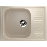 Кухонная мойка Ulgran Classic U-202-328 Бежевая искусственный камень (литьевой мрамор) встраиваемый