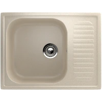Кухонная мойка Ulgran Classic U-202-328 Бежевая искусственный камень (литьевой мрамор) встраиваемый