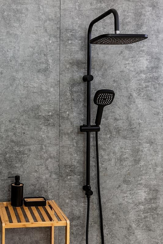 Душевая система Orange O-Shower OW04b Черная матовая