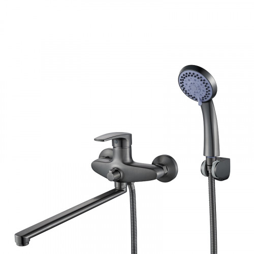 Смеситель для ванны Shevanik S5022T универсальный цвет Оружейная сталь