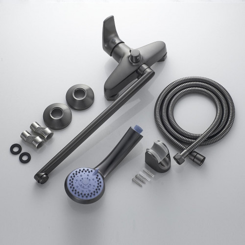 Смеситель для ванны Shevanik S5022T универсальный цвет Оружейная сталь