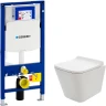 Комплект унитаза AQUAme AQM2004 с инсталляцией Geberit Duofix Sigma UP320 111.300.00.5 с сиденьем Микролифт фаянс подвесной