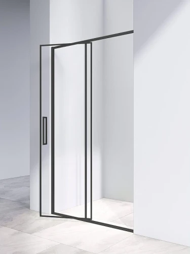 Душевая дверь Vincea Slim 120 VDP-4SL120CLB профиль Черный стекло прозрачное