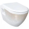 Унитаз Creavit Terra TP325-11CB00E-NA00 подвесной Белый с декором без сиденья фарфор подвесной
