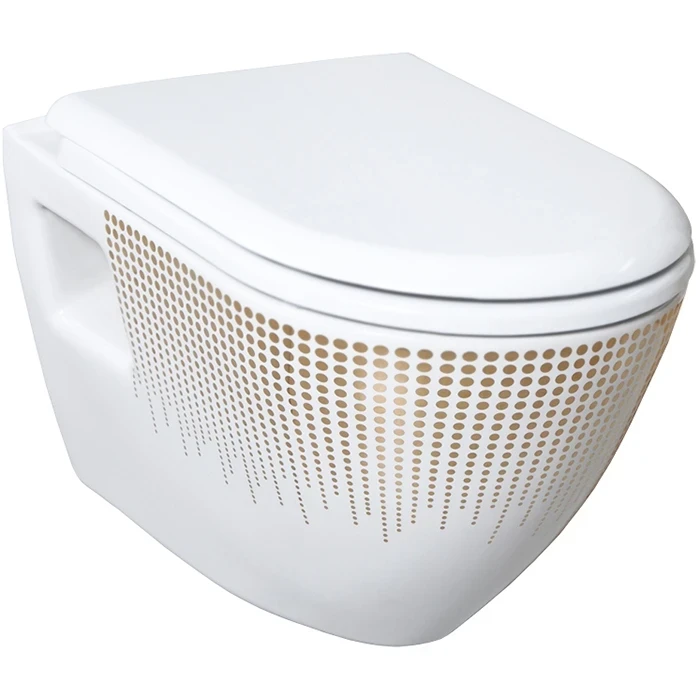 Унитаз Creavit Terra TP325-11CB00E-NA00 подвесной Белый с декором без сиденья фарфор подвесной
