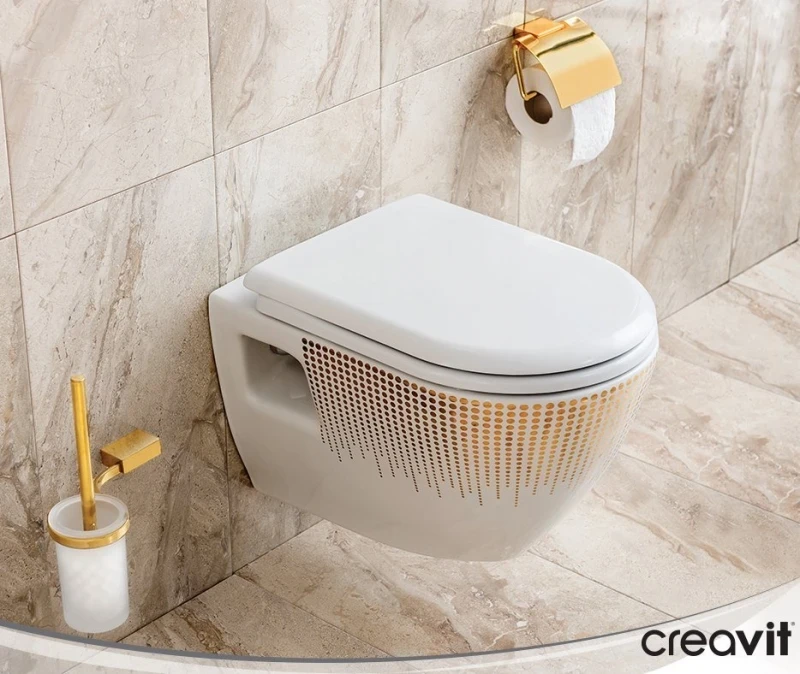 Унитаз Creavit Terra TP325-11CB00E-NA00 подвесной Белый с декором без сиденья фарфор подвесной