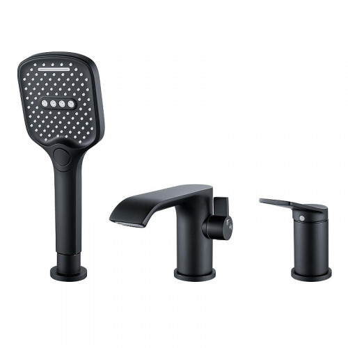 Смеситель на борт ванны Shevanik S41H S4112H цвет Черный