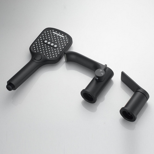 Смеситель на борт ванны Shevanik S41H S4112H цвет Черный