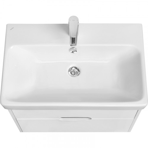 Тумба под раковину Aquaton Оливия 70 1A254301OL010 подвесная Белая матовая МДФ / ЛДСП