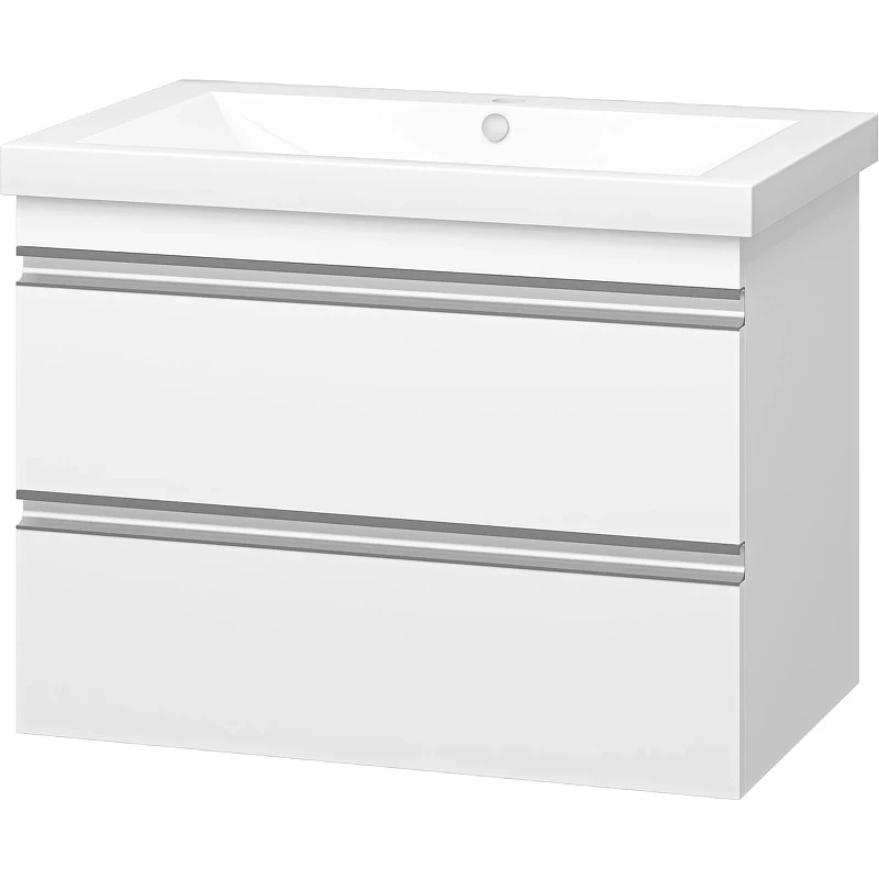 Тумба с раковиной Misty Ингрид 75 УТ000015021 подвесная Белая