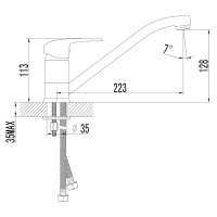 Смеситель для кухни Lemark Pramen LM3304C Хром латунь