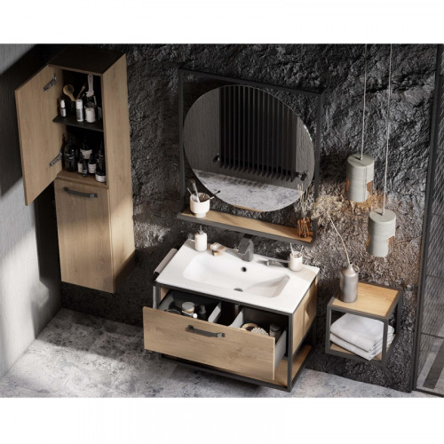 Полка Aquaton Лофт Фабрик 34 1A242703LTDY0 Дуб кантри МДФ / ЛДСП