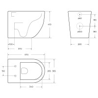 Унитаз BelBagno Sfera-R BB2141CBR/BB865SC приставной с сиденьем Микролифт фаянс приставной