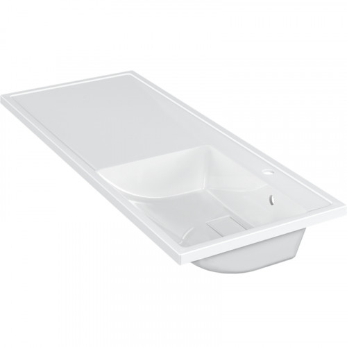 Раковина Paola Magenta 120 R с местом под стиральную машину Белая глянцевая