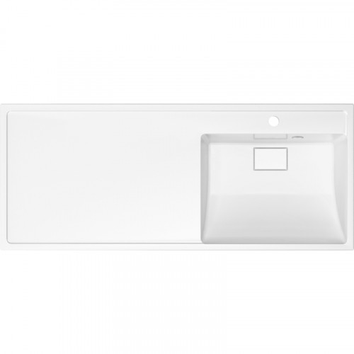 Раковина Paola Magenta 120 R с местом под стиральную машину Белая глянцевая