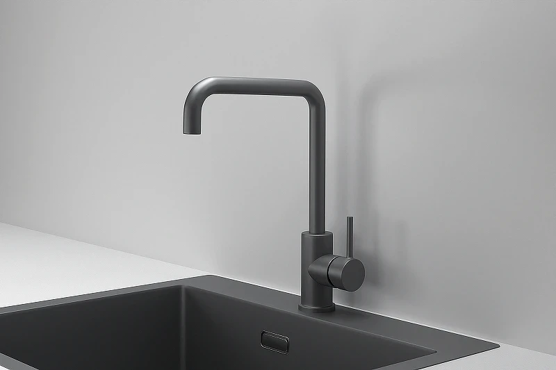 Смеситель для кухни Granula Kitchen Space 7110 цвет Графит матовый