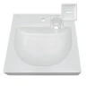 Раковина Sanita Luxe Galaxy 60 WB.WM/Galaxy/60-C/WHT.G/S1 на стиральную машину цвет Белый