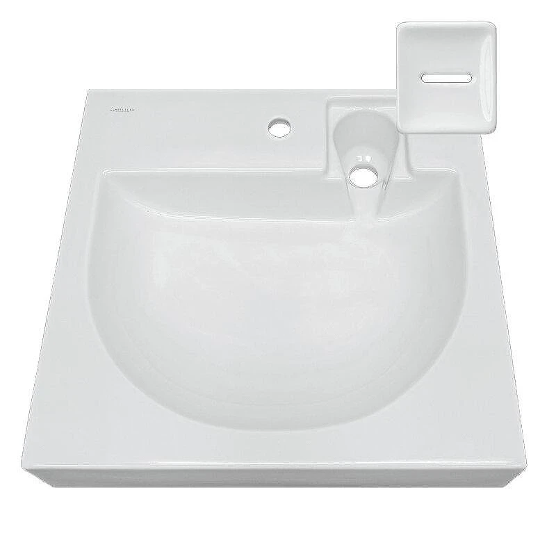 Раковина Sanita Luxe Galaxy 60 WB.WM/Galaxy/60-C/WHT.G/S1 на стиральную машину цвет Белый