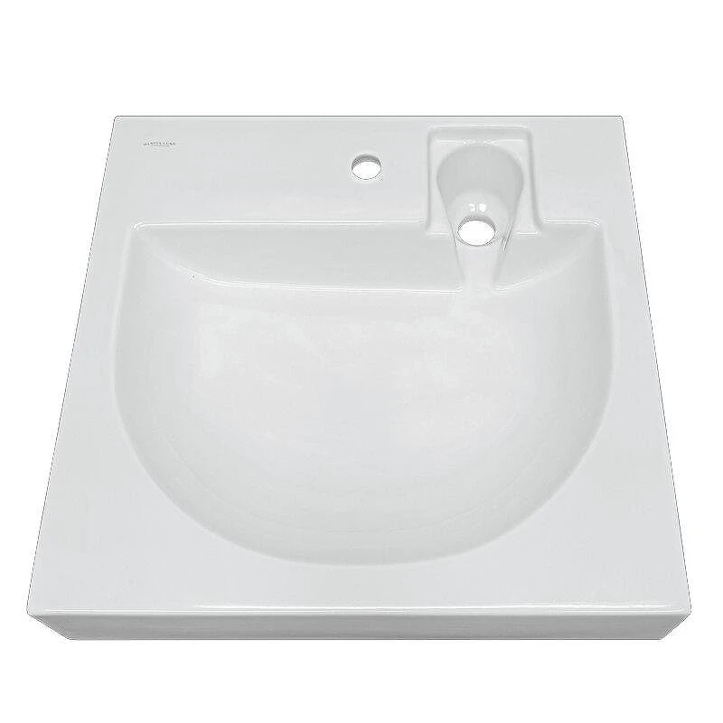 Раковина Sanita Luxe Galaxy 60 WB.WM/Galaxy/60-C/WHT.G/S1 на стиральную машину цвет Белый