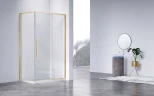 Душевой уголок Vincea Slim-N 110x90 VSR-4SN9011CLG профиль Брашированное золото стекло прозрачное