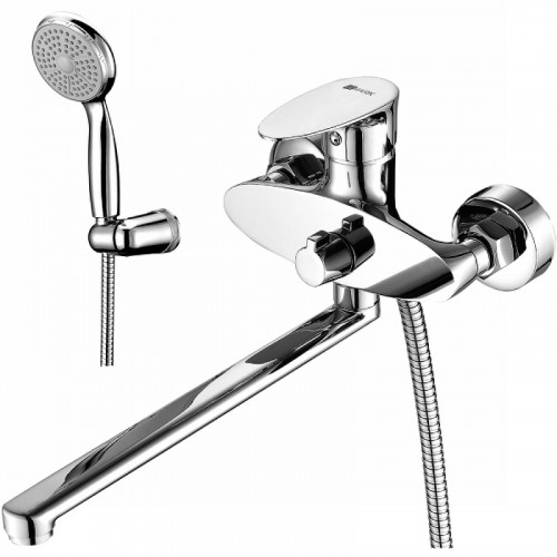 Смеситель для ванны Lemark Nero LM0251C универсальный Хром латунь на стену