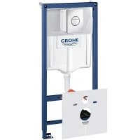 Инсталляция Grohe Rapid SL 38813001 с клавишей смыва Хром нержавеющая сталь