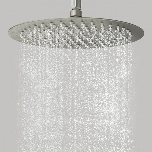 Верхний душ WasserKRAFT A121 Нержавеющая сталь нержавеющая сталь на потолок