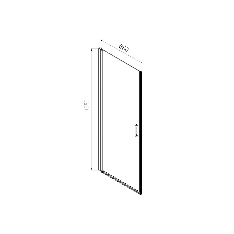 Душевая дверь Vincea Alpha 85 VDP-3AL850CLG профиль Брашированное золото стекло прозрачное
