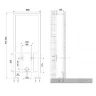 Инсталляция Vitra Frame 880-5800 для биде Синяя нержавеющая сталь
