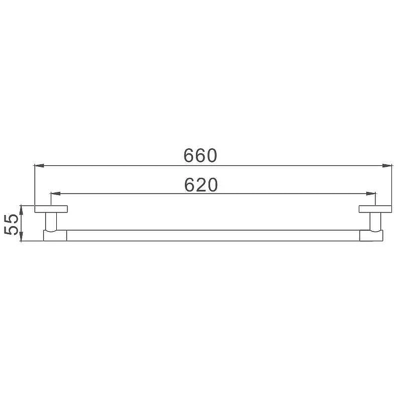 Полотенцедержатель D-Lin D251100 цвет Хром