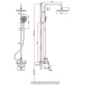 Душевая система D&K Bayern Furth DA1523708B18 Белая матовая
