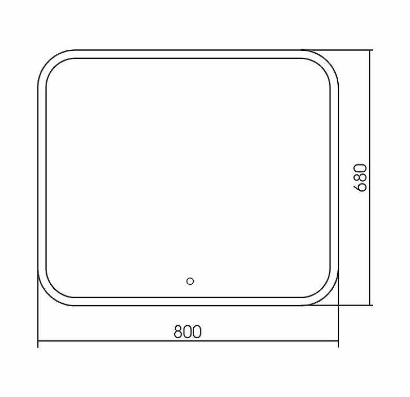 Зеркало Silver Mirrors Стив 80 ФР-00001137 с подсветкой с сенсорным выключателем