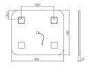 Зеркало Silver Mirrors Стив 80 ФР-00001137 с подсветкой с сенсорным выключателем