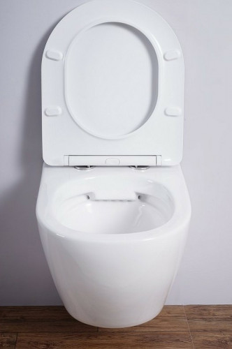 Унитаз Esbano Azalea ESUPAZALW подвесной Белый глянцевый с сиденьем Микролифт фаянс подвесной